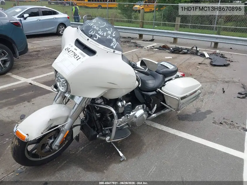 2017 Harley-Davidson Flhtp Police Electra Glide VIN: 1HD1FMC13HB670896 Lot: 45477931