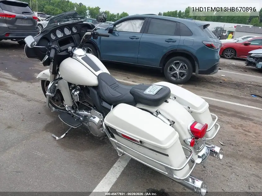 2017 Harley-Davidson Flhtp Police Electra Glide VIN: 1HD1FMC13HB670896 Lot: 45477931