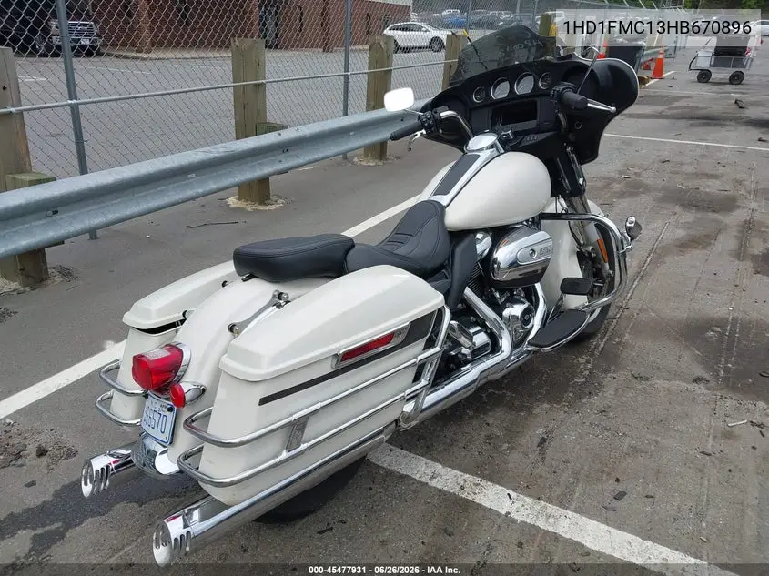 2017 Harley-Davidson Flhtp Police Electra Glide VIN: 1HD1FMC13HB670896 Lot: 45477931