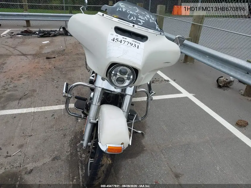 2017 Harley-Davidson Flhtp Police Electra Glide VIN: 1HD1FMC13HB670896 Lot: 45477931
