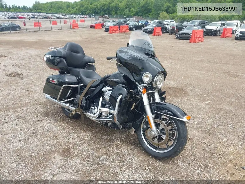 2018 Harley-Davidson Flhtk Ultra Limited VIN: 1HD1KED15JB638991 Lot: 45226820
