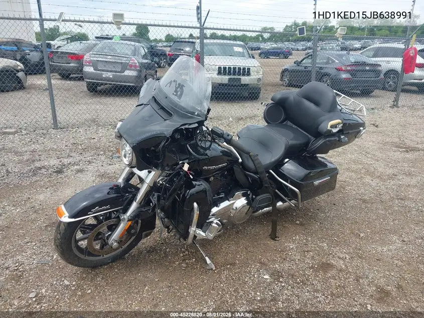 2018 Harley-Davidson Flhtk Ultra Limited VIN: 1HD1KED15JB638991 Lot: 45226820