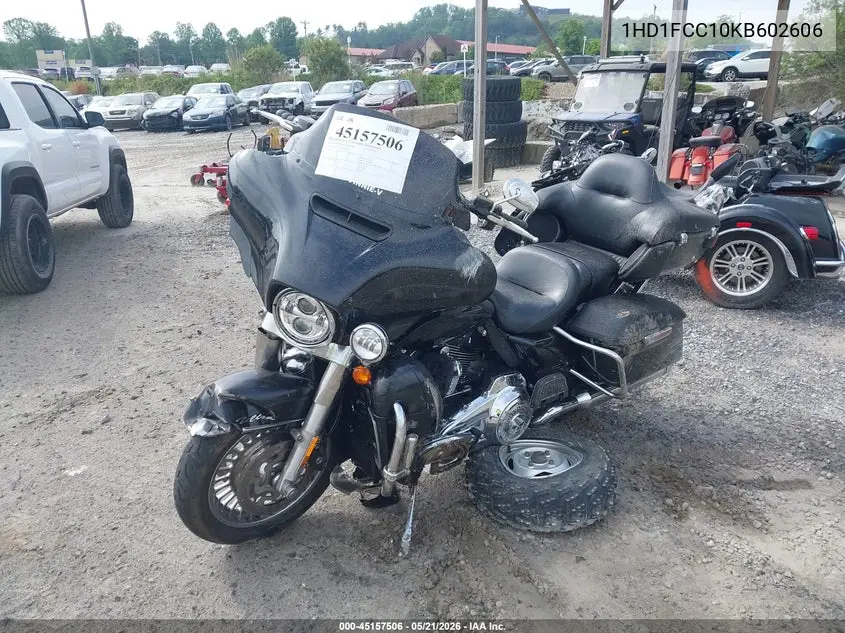2019 Harley-Davidson Flhtcu VIN: 1HD1FCC10KB602606 Lot: 45157506