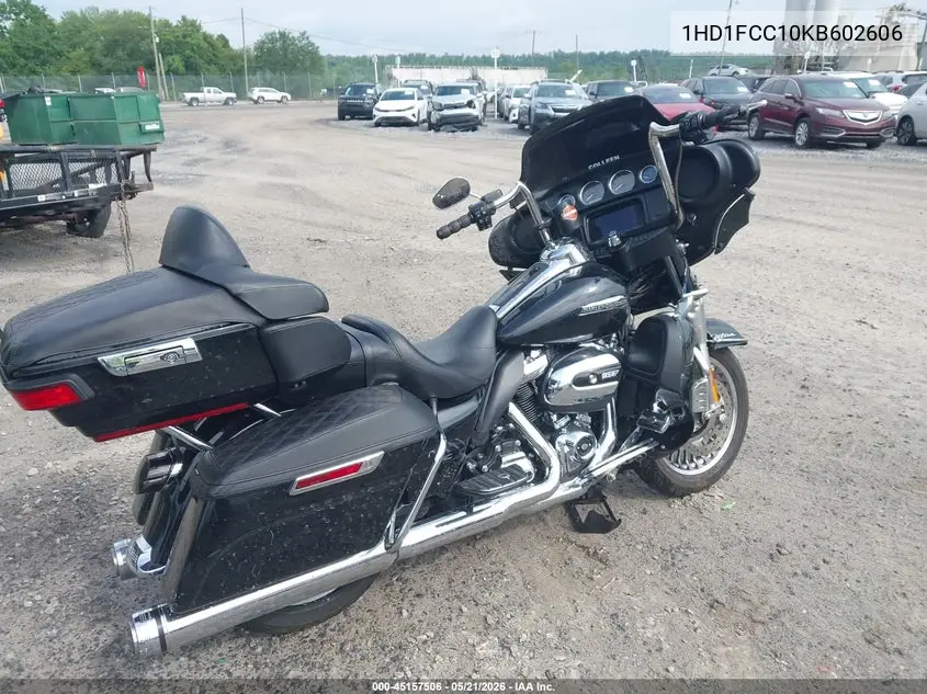 2019 Harley-Davidson Flhtcu VIN: 1HD1FCC10KB602606 Lot: 45157506