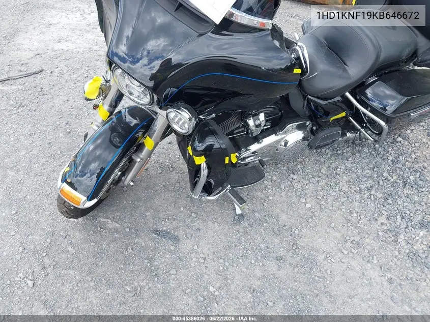 2019 Harley-Davidson Flhtk VIN: 1HD1KNF19KB646672 Lot: 45386026