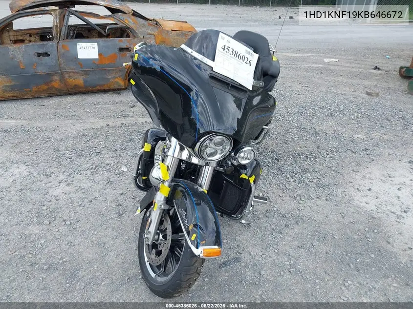 2019 Harley-Davidson Flhtk VIN: 1HD1KNF19KB646672 Lot: 45386026