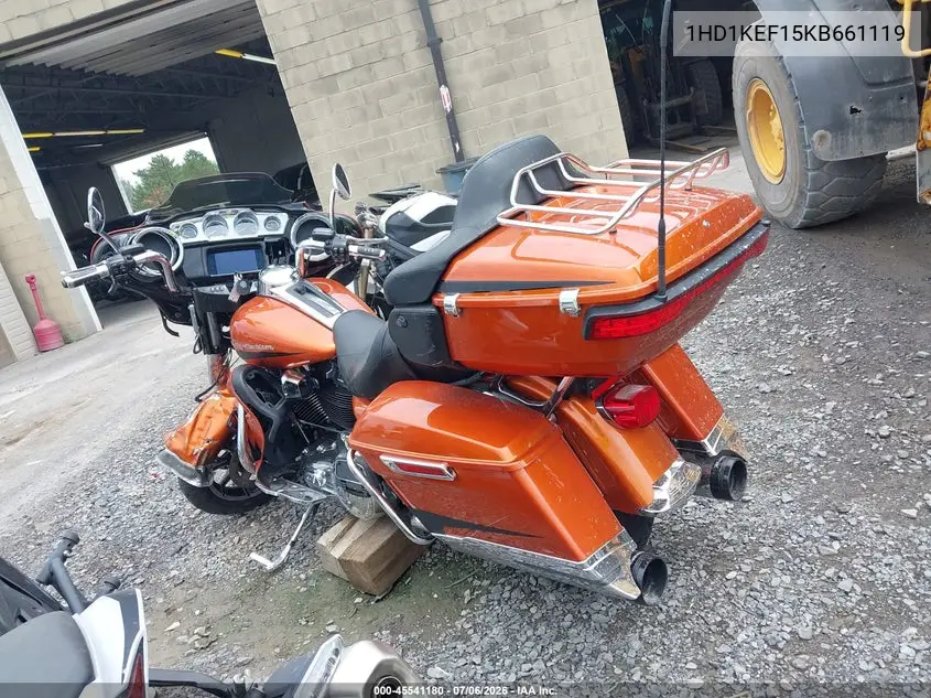 2019 Harley-Davidson Flhtk VIN: 1HD1KEF15KB661119 Lot: 45541180