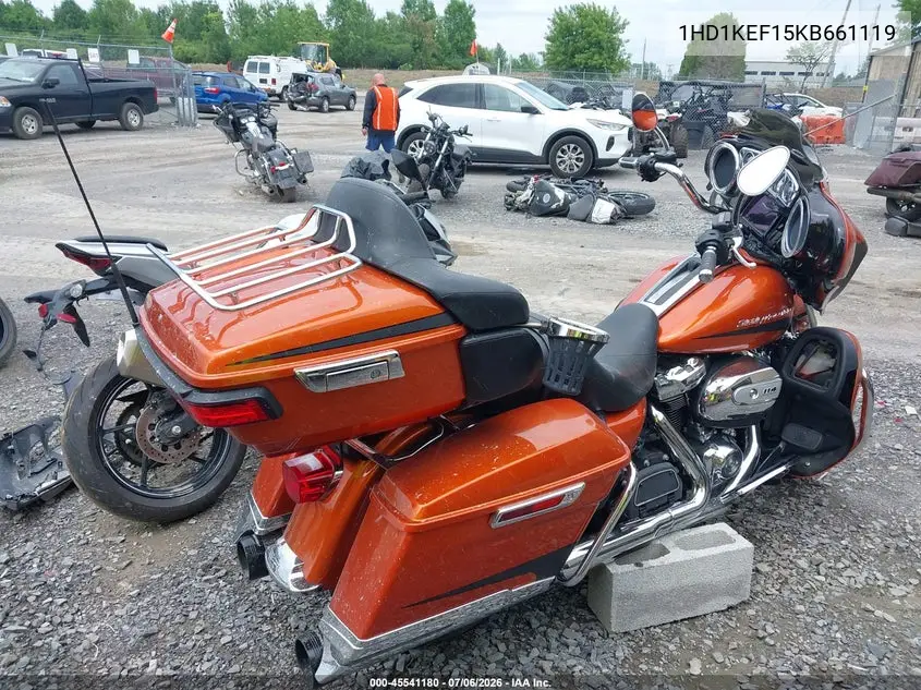 2019 Harley-Davidson Flhtk VIN: 1HD1KEF15KB661119 Lot: 45541180