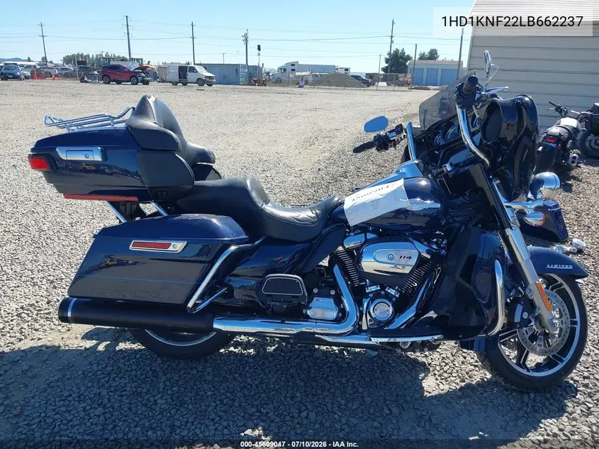 2020 Harley-Davidson Flhtk VIN: 1HD1KNF22LB662237 Lot: 45609047