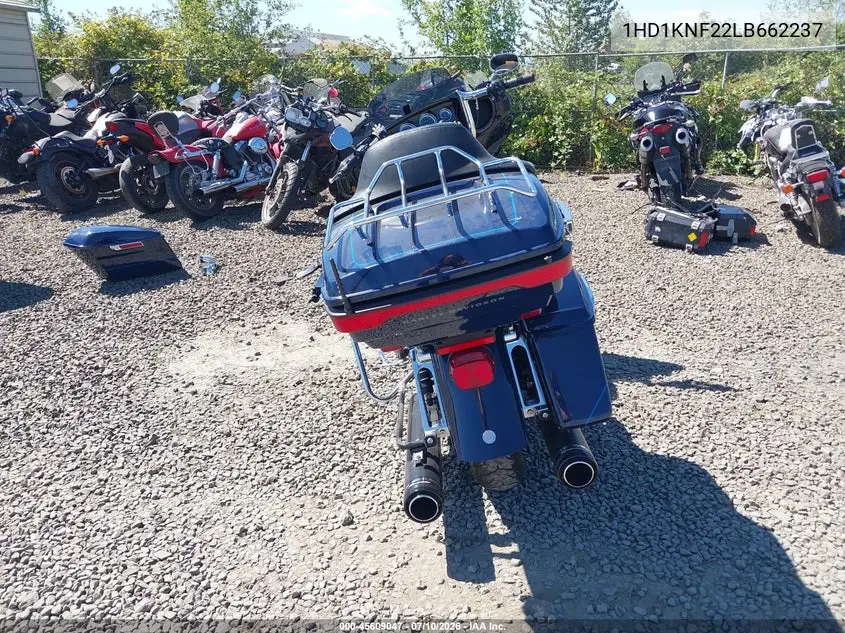 2020 Harley-Davidson Flhtk VIN: 1HD1KNF22LB662237 Lot: 45609047