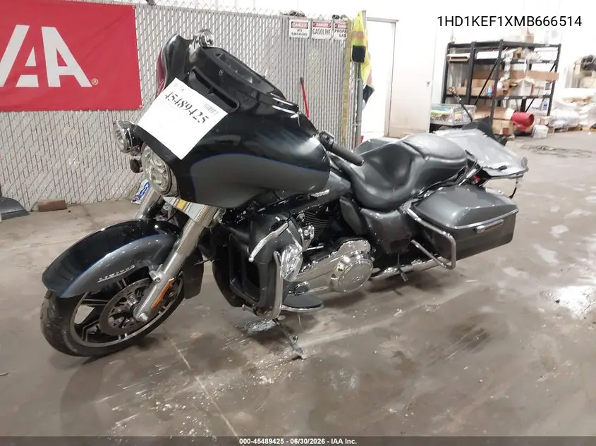 2021 Harley-Davidson Flhtk VIN: 1HD1KEF1XMB666514 Lot: 45489425