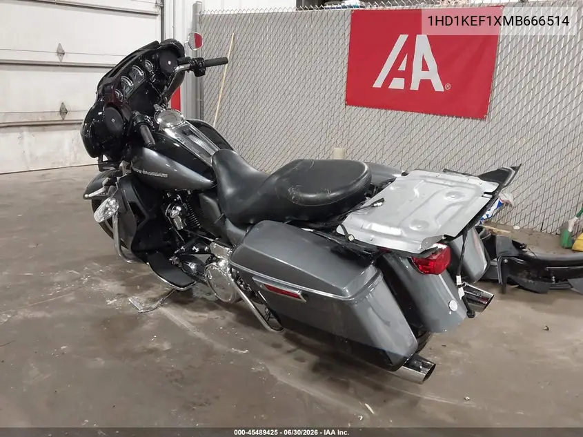 2021 Harley-Davidson Flhtk VIN: 1HD1KEF1XMB666514 Lot: 45489425