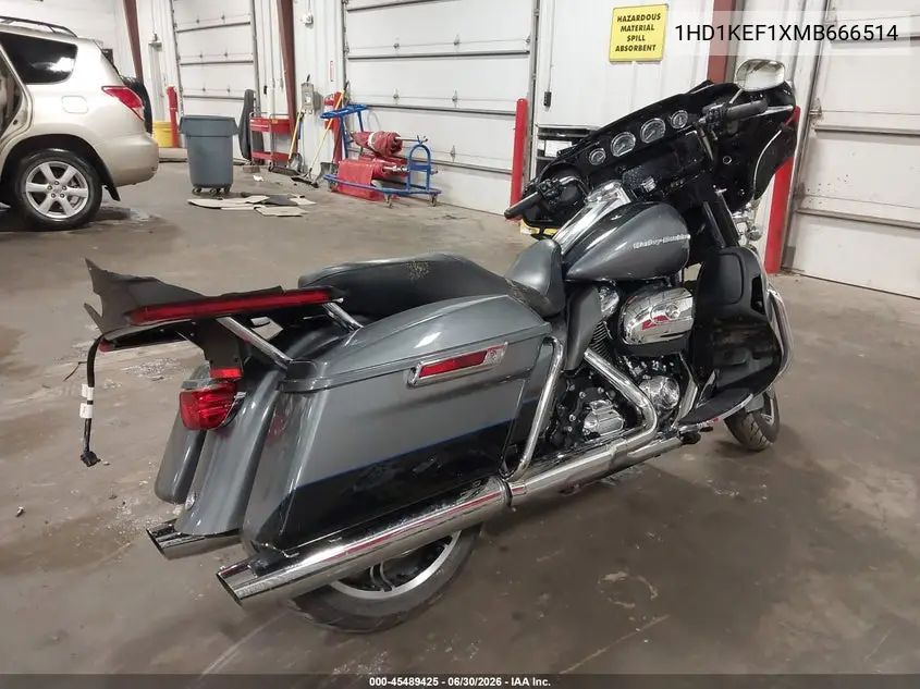 2021 Harley-Davidson Flhtk VIN: 1HD1KEF1XMB666514 Lot: 45489425