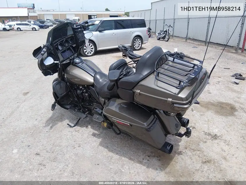 2021 Harley-Davidson Flhtkse VIN: 1HD1TEH19MB958214 Lot: 45500318