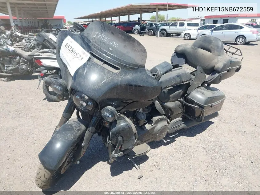 2022 Harley-Davidson Flhtk VIN: 1HD1KEF15NB672559 Lot: 45280573