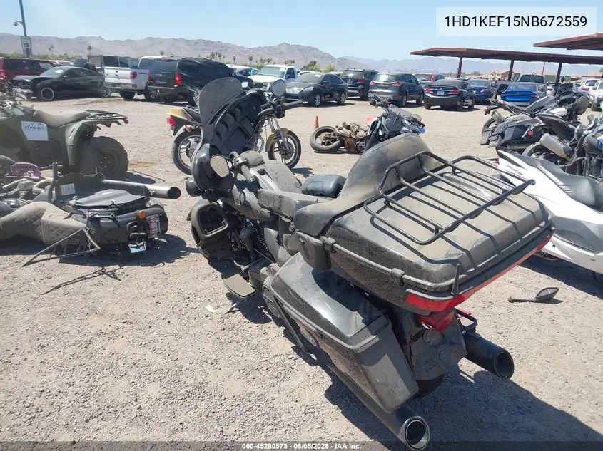2022 Harley-Davidson Flhtk VIN: 1HD1KEF15NB672559 Lot: 45280573