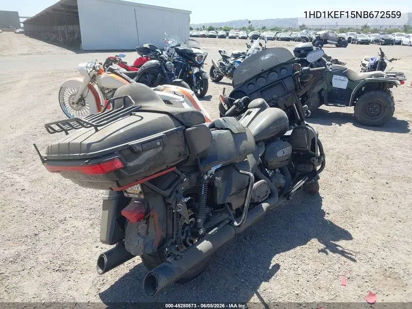 2022 Harley-Davidson Flhtk VIN: 1HD1KEF15NB672559 Lot: 45280573