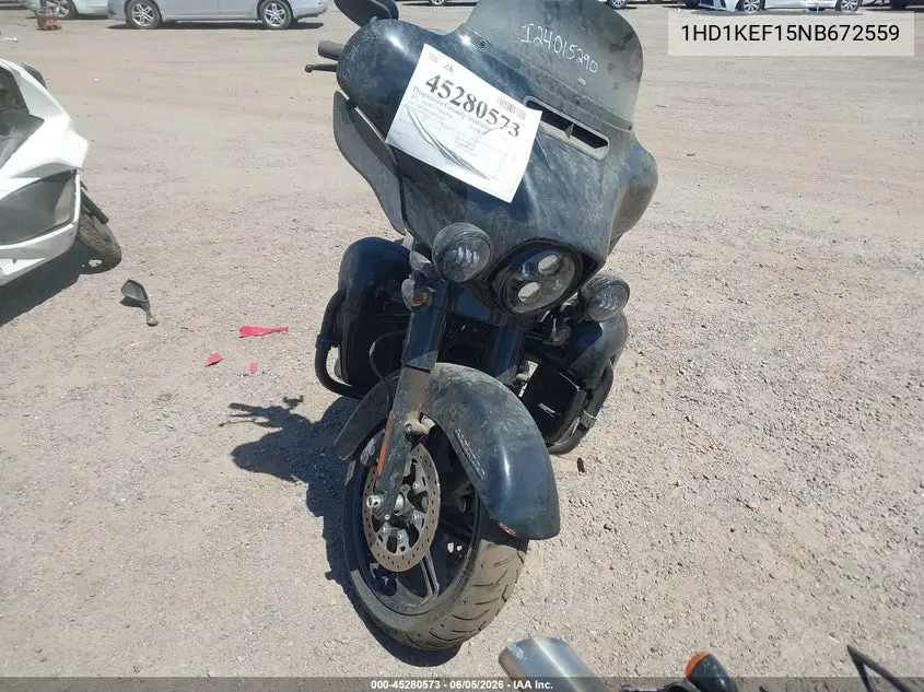 2022 Harley-Davidson Flhtk VIN: 1HD1KEF15NB672559 Lot: 45280573