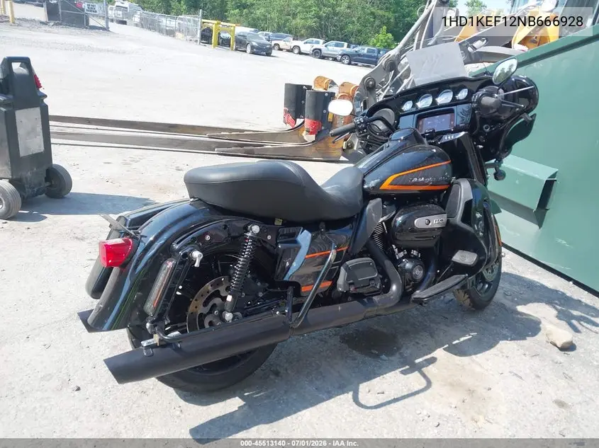 2022 Harley-Davidson Flhtk VIN: 1HD1KEF12NB666928 Lot: 45513140