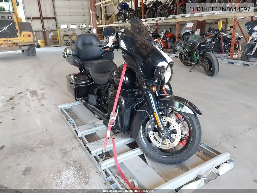 2022 Harley-Davidson Flhtk VIN: 1HD1KEF17NB644097 Lot: 45545543