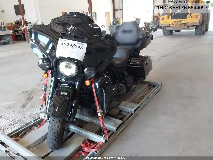 2022 Harley-Davidson Flhtk VIN: 1HD1KEF17NB644097 Lot: 45545543