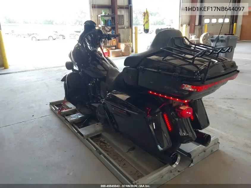 2022 Harley-Davidson Flhtk VIN: 1HD1KEF17NB644097 Lot: 45545543