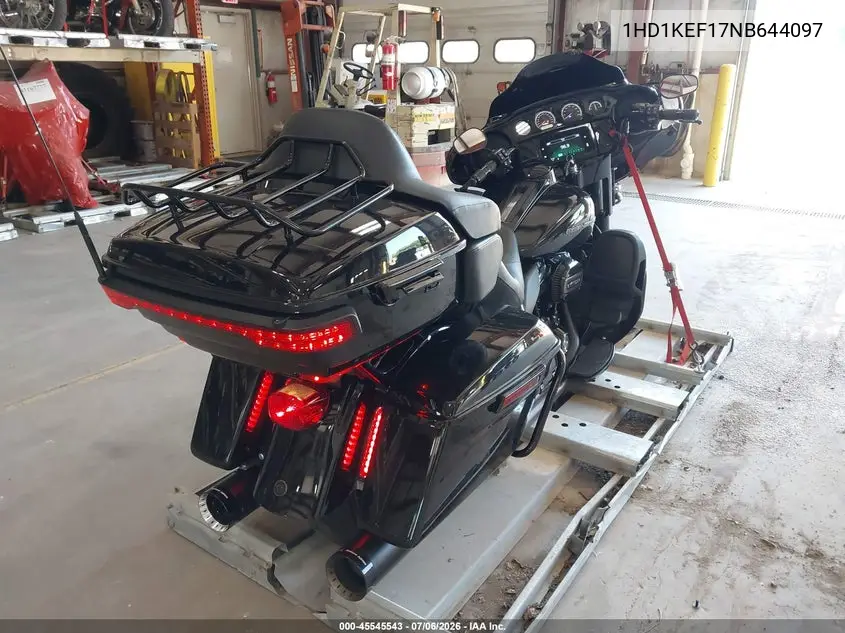 2022 Harley-Davidson Flhtk VIN: 1HD1KEF17NB644097 Lot: 45545543