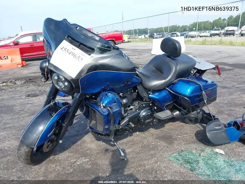 2022 Harley-Davidson Flhtk VIN: 1HD1KEF16NB639375 Lot: 45549653