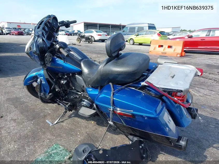 2022 Harley-Davidson Flhtk VIN: 1HD1KEF16NB639375 Lot: 45549653