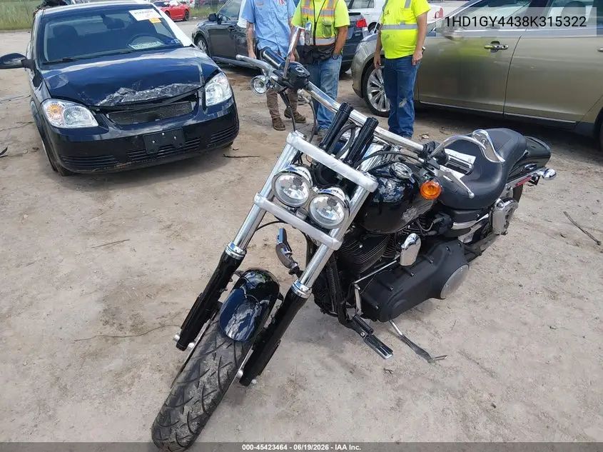 2008 Harley-Davidson Fxdf VIN: 1HD1GY4438K315322 Lot: 45423464