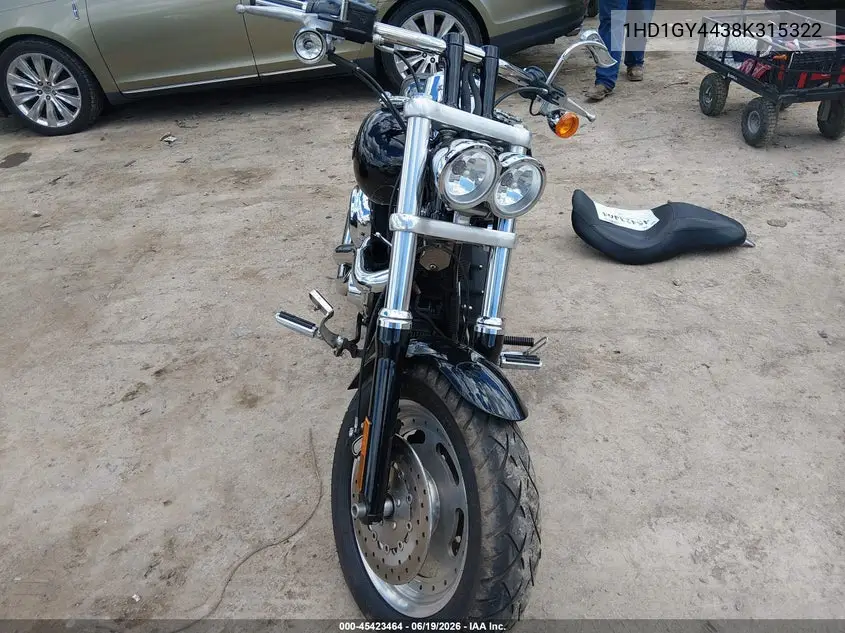 2008 Harley-Davidson Fxdf VIN: 1HD1GY4438K315322 Lot: 45423464