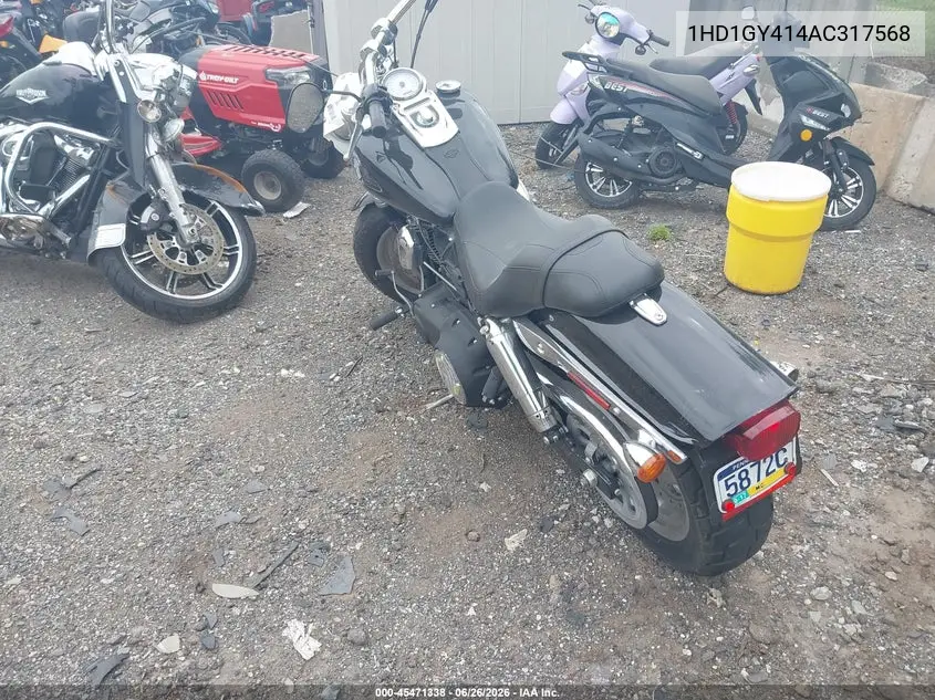2010 Harley-Davidson Fxdf VIN: 1HD1GY414AC317568 Lot: 45471338