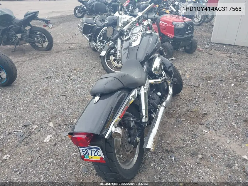 2010 Harley-Davidson Fxdf VIN: 1HD1GY414AC317568 Lot: 45471338