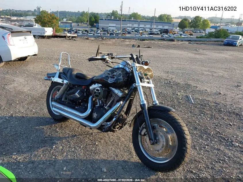 2010 Harley-Davidson Fxdf VIN: 1HD1GY411AC316202 Lot: 45527498