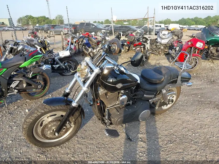 2010 Harley-Davidson Fxdf VIN: 1HD1GY411AC316202 Lot: 45527498