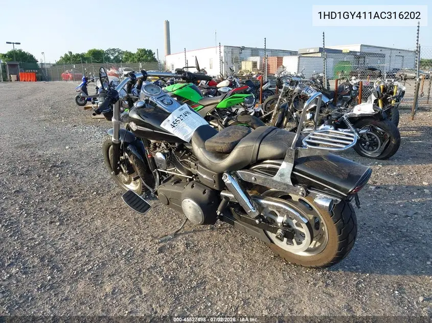 2010 Harley-Davidson Fxdf VIN: 1HD1GY411AC316202 Lot: 45527498