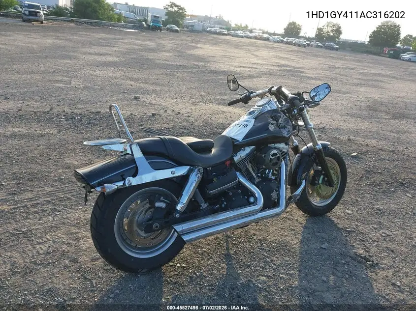 2010 Harley-Davidson Fxdf VIN: 1HD1GY411AC316202 Lot: 45527498