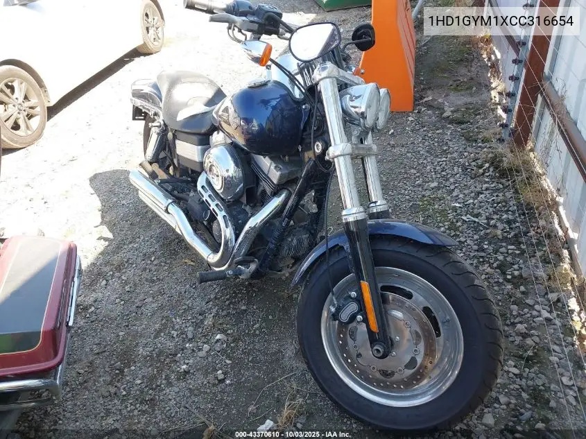 2012 Harley-Davidson Fxdf Dyna Fat Bob VIN: 1HD1GYM1XCC316654 Lot: 43370610