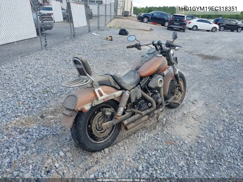 2014 Harley-Davidson Fxdf Dyna Fat Bob VIN: 1HD1GYM19EC318351 Lot: 45507431