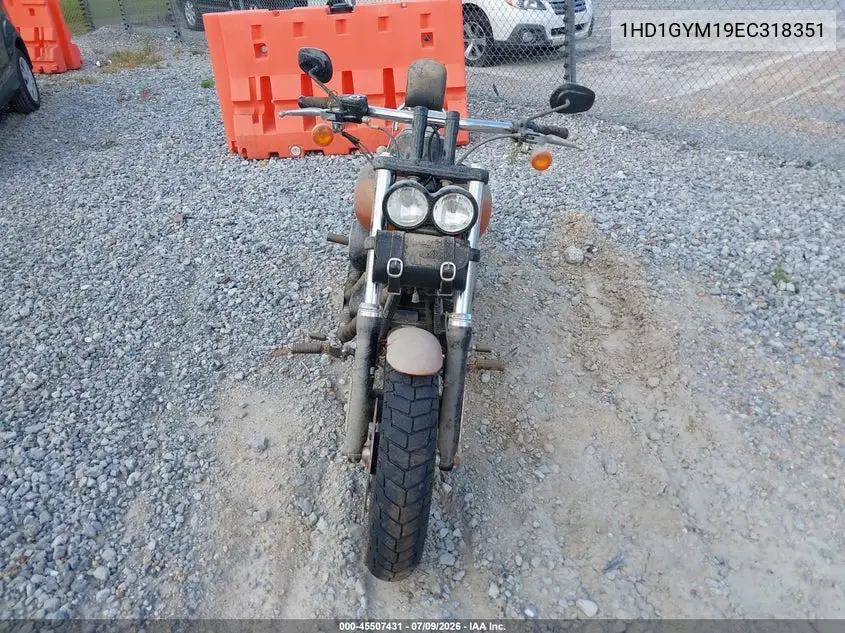 2014 Harley-Davidson Fxdf Dyna Fat Bob VIN: 1HD1GYM19EC318351 Lot: 45507431