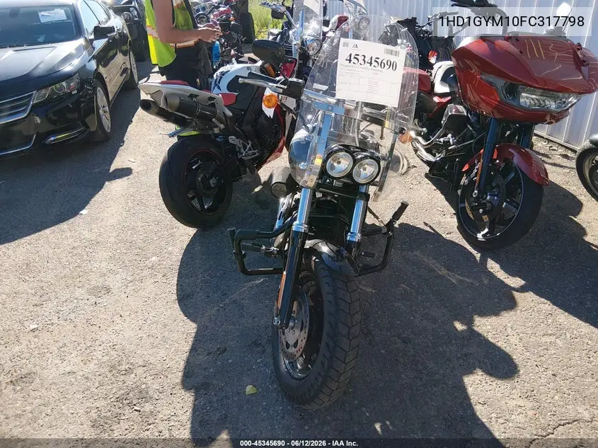 2015 Harley-Davidson Fxdf Dyna Fat Bob VIN: 1HD1GYM10FC317798 Lot: 45345690