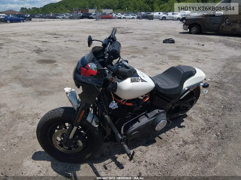 2019 Harley-Davidson Fxfbs VIN: 1HD1YLK26KB034544 Lot: 45273873