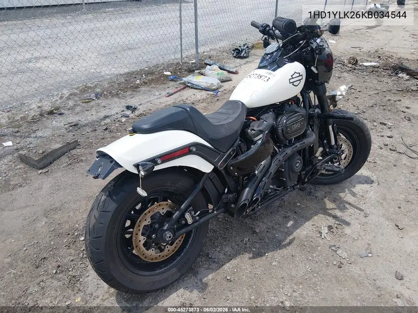 2019 Harley-Davidson Fxfbs VIN: 1HD1YLK26KB034544 Lot: 45273873