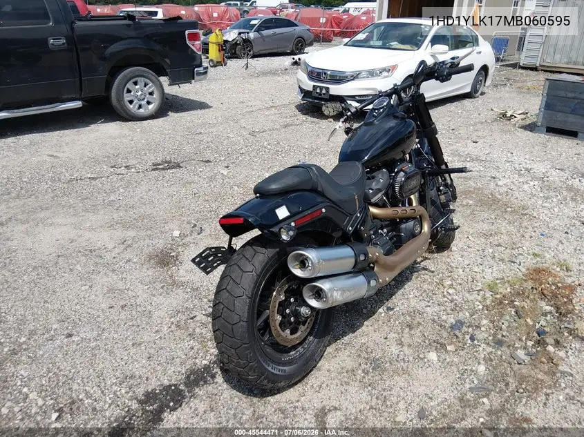 2021 Harley-Davidson Fxfbs VIN: 1HD1YLK17MB060595 Lot: 45544471