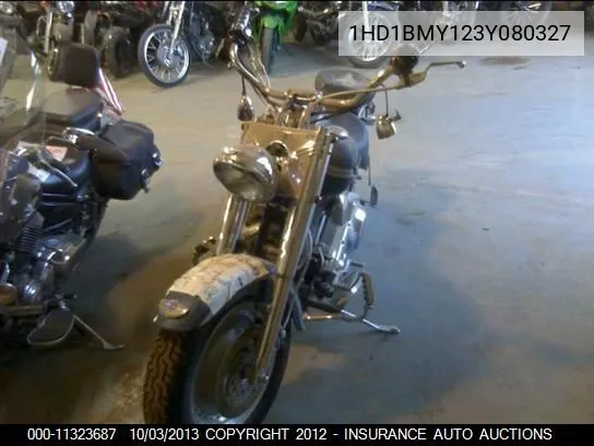 2003 Harley-Davidson Flstf VIN: 1HD1BMY123Y080327 Lot: 11323687
