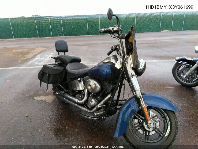 2003 Harley-Davidson Flstf VIN: 1HD1BMY1X3Y061699 Lot: 31227549