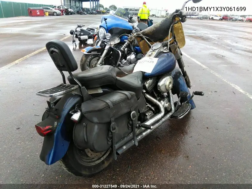 2003 Harley-Davidson Flstf VIN: 1HD1BMY1X3Y061699 Lot: 31227549