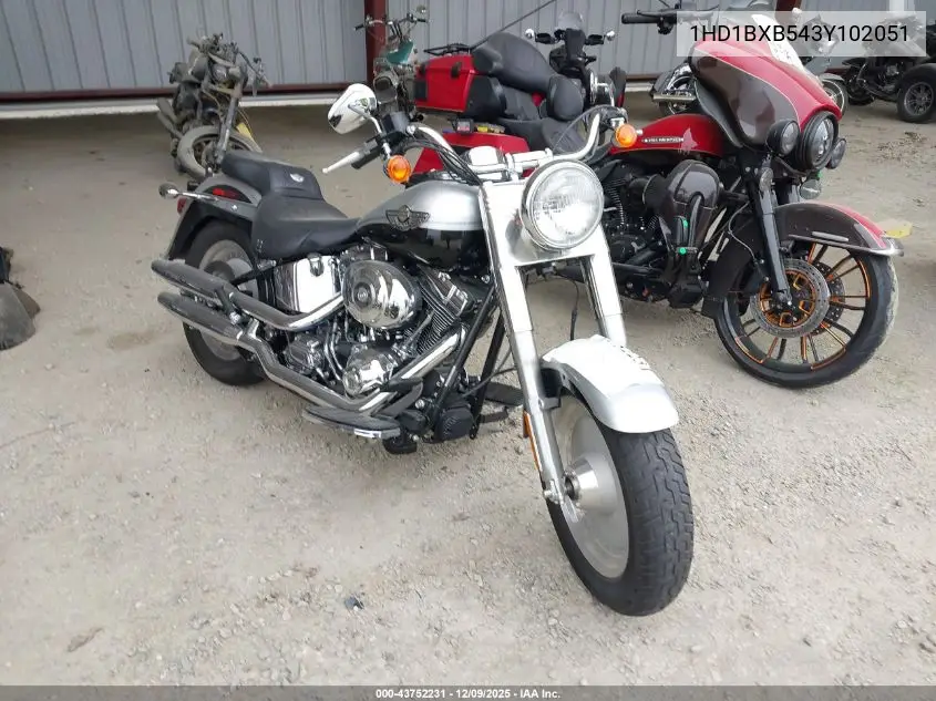2003 Harley-Davidson Flstfi Anniversary VIN: 1HD1BXB543Y102051 Lot: 43752231