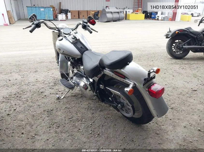2003 Harley-Davidson Flstfi Anniversary VIN: 1HD1BXB543Y102051 Lot: 43752231