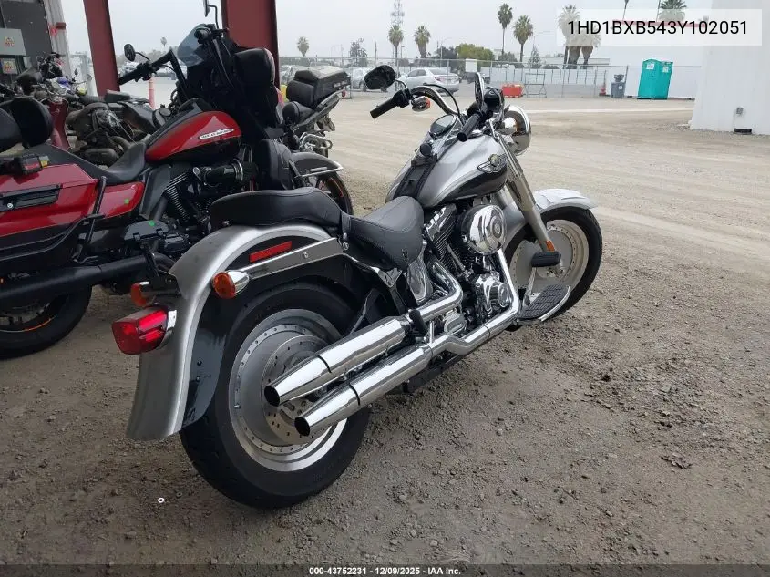 2003 Harley-Davidson Flstfi Anniversary VIN: 1HD1BXB543Y102051 Lot: 43752231